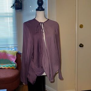 Silence + Noise Purple Blouse
